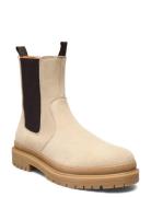 Biadaxx Chelsea Boot Stövletter Chelsea Boot Beige Bianco