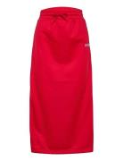 Svea Logo Midi Skirt Knälång Kjol Red Svea