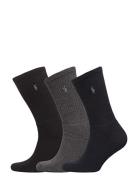 Crew Sock 3-Pack Underwear Socks Regular Socks Black Polo Ralph Lauren...