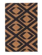 House Doctor Door Mat, Hdindi, Nature/Black Brun