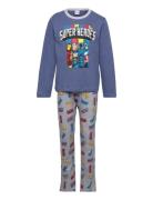 Pyjalong Pyjamas Set Multi/patterned Marvel