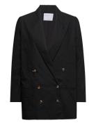 Poplin Suit Blazer Blazers Double Breasted Blazers Black Cathrine Hamm...