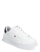 Low Cut Lace-Up Sneaker Låga Sneakers White Tommy Hilfiger