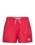 Mens Woven Boxer Badshorts Red Emporio Armani