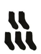 Cotton Socks - 5-Pack Sockor Strumpor Black Melton