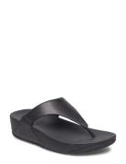 Lulu Leather Toepost Platta Sandaler Black FitFlop