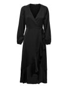 Slkarven Dress Ls Knälång Klänning Black Soaked In Luxury