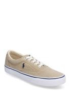 Keaton Washed Canvas Sneaker Låga Sneakers Beige Polo Ralph Lauren