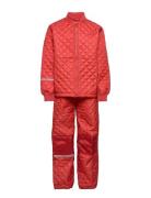 Basic Thermal Set -Solid Outerwear Thermo Outerwear Thermo Sets Red Ce...
