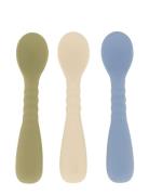 3 Pack Spoon Home Meal Time Cutlery Multi/patterned Mikk-line