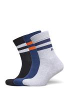 Core Crew Sock 3P Underwear Socks Regular Socks Grey Björn Borg
