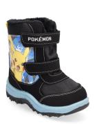 Pokemon Snowboot Vinterkängor Med Kardborreband Black Pokemon