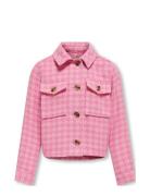 Kogkimmie Short Jacket Otw Tunnjacka Skaljacka Pink Kids Only