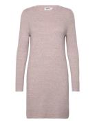 Onlrica Life L/S O-Neck Dress Knt Noos Knälång Klänning Pink ONLY