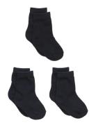 3-Pack Cotton Socks Sockor Strumpor Blue Melton