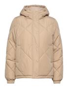 Slfmonika Puffer Jacket Kviltad Jacka Beige Selected Femme