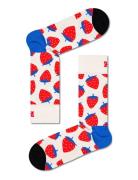 Strawberry Sock Lingerie Socks Regular Socks White Happy Socks