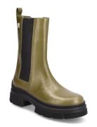 Essential Leather Chelsea Boot Shoes Chelsea Boots Green Tommy Hilfige...