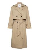 Marikb Coat Trench Coat Rock Beige Karen By Simonsen