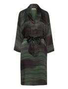 Cammi - Shadow Kaftan Dress Knälång Klänning Green Rabens Sal R