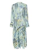 Walerygz P Wrap Dress Knälång Klänning Blue Gestuz