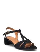 Sandals Sandal Med Klack Black Billi Bi