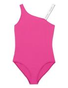 Swimsuit Baddräkt Badkläder Pink Calvin Klein