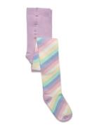 Lindex Tights Sg Cotton Candy Striped Multi/patterned