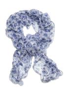 Andelene Floral Ruffled Scarf Accessories Scarves Lightweight Scarves ...