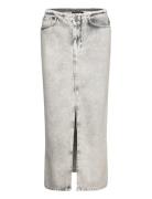 Honor Maxi Skirt Lång Kjol Grey AllSaints