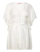 Lace Open Kaftan Beach Wear White Hunkemöller