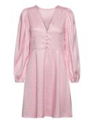 Enitta Short Dress Kort Klänning Pink A-View