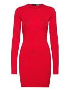 Pointelle Knit Mini Dress Kort Klänning Red ROTATE Birger Christensen