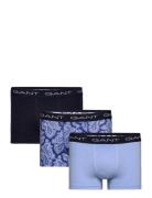Paisley Print Trunk 3-Pack Boxerkalsonger Blue GANT