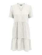 Onltiri-Caro S/S V-Neck Lin Dress Cc Pnt Kort Klänning White ONLY