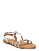 Sandals Platta Sandaler Gold Billi Bi