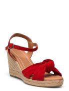 Espadrilles Sandalette Med Klack Espadrilles Red Billi Bi