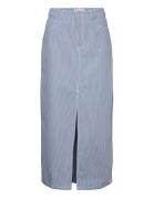 Onlmerle Hw Lon Slit Stripe Skirt Cc Pnt Lång Kjol Blue ONLY