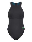 Womens Racer Zip Swimsuit With Integrated Swim Bra Baddräkt Badkläder ...