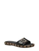 Women Slides Platta Sandaler Black Tamaris