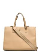 Th Monotype Tote Shopper Väska Beige Tommy Hilfiger