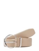 Must Rnd Buckle Belt 3.0 Bälte Cream Calvin Klein