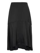 Malina Bonnie Midi Skirt With Frill Svart