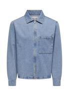 Onsjeppe 9628 Azg Dnm Jacket Jeansjacka Denimjacka Blue ONLY & SONS