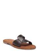 Leather Sandal Platta Sandaler Brown Ilse Jacobsen