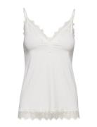 Strap Top Tops T-shirts & Tops Sleeveless White Rosemunde