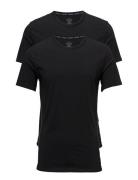 2P S/S Crew Neck Tops T-shirts Short-sleeved Black Calvin Klein