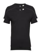 Slim 2Pk Crewneck 1 Twopack Te Tops T-shirts Short-sleeved Black LEVI´...