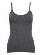 Decoy Top W/Narrow Straps Tops T-shirts & Tops Sleeveless Grey Decoy