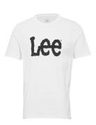 Wobbly Logo Tee Tops T-shirts Short-sleeved White Lee Jeans